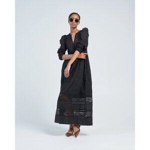 Alix of Bohemia Winifred Black Eyelet Dress Obsidian Medium  An elegant, bohemia